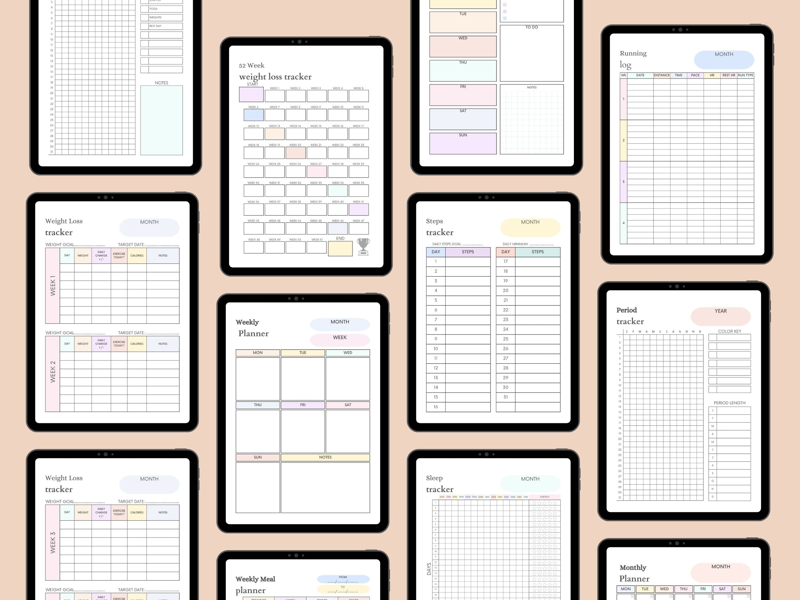Ultimate Fitness Planner & Workout Tracker