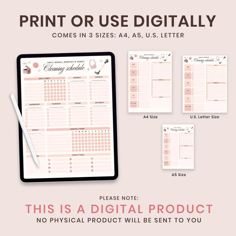 ADHD Cleaning Planner