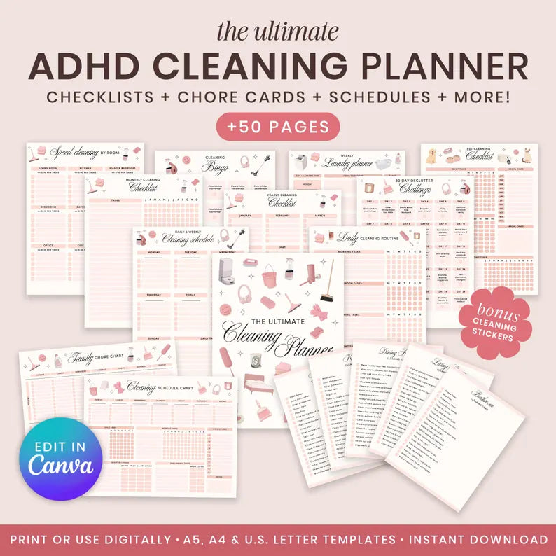 ADHD Cleaning Planner